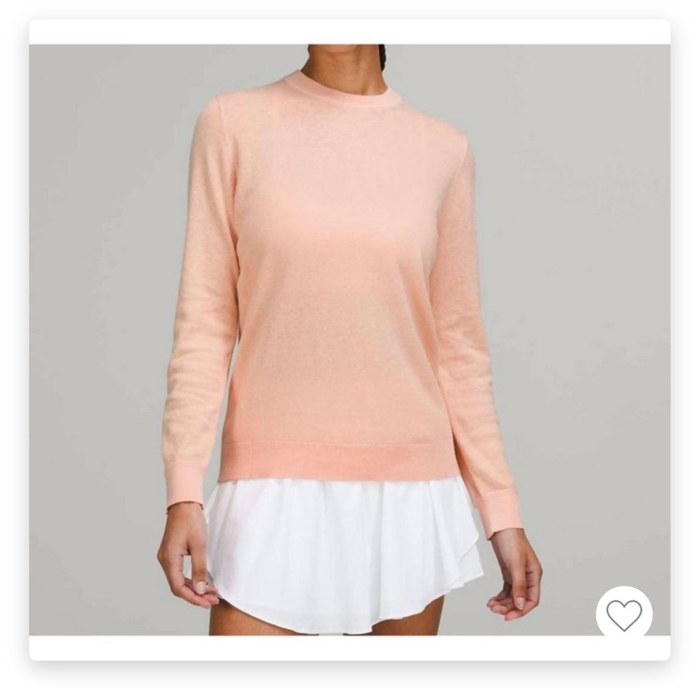 NWT Lululemon Silk Blen Crew Neck Sweater Size 4